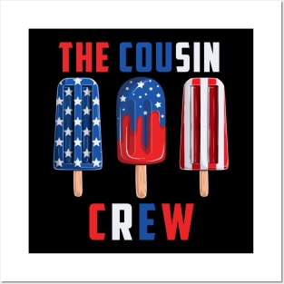 The Cousin Crew 4th Of July Us Flag Posters and Art